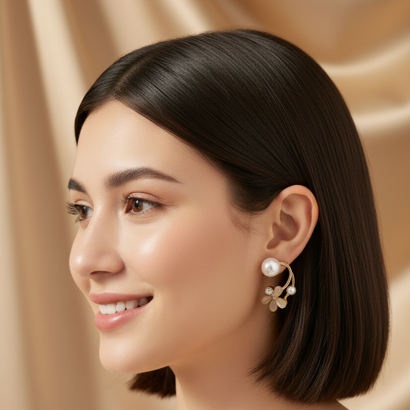 2- way Karen flower studs
