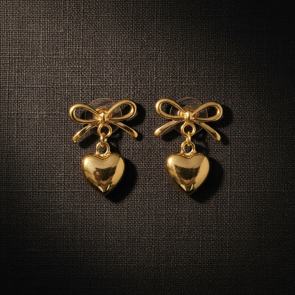 Gold Bow Heart - Product 2