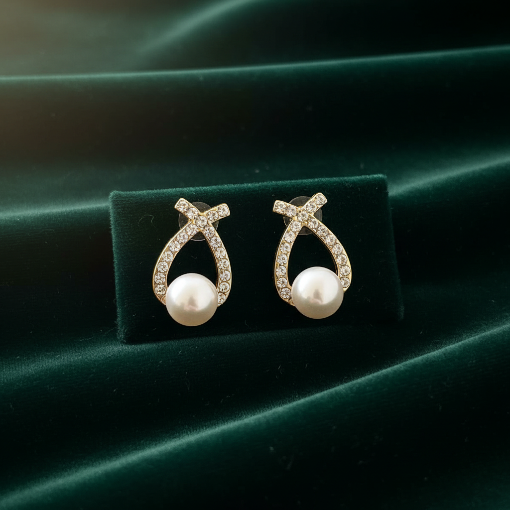Saralina criss- cross earrings