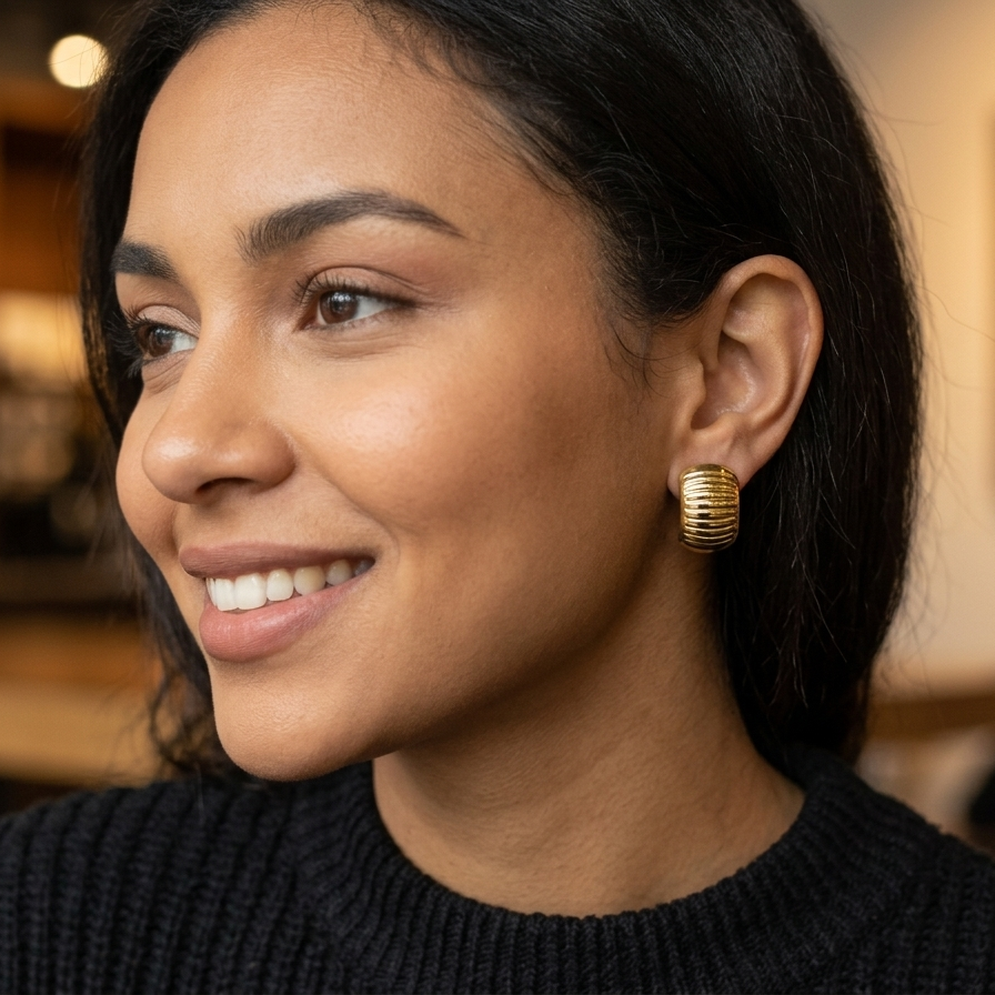 Regal Ridge Gold Hoops