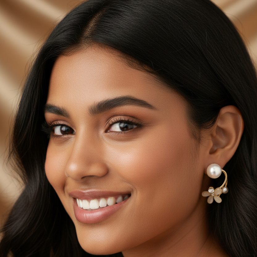 2- way Karen flower studs
