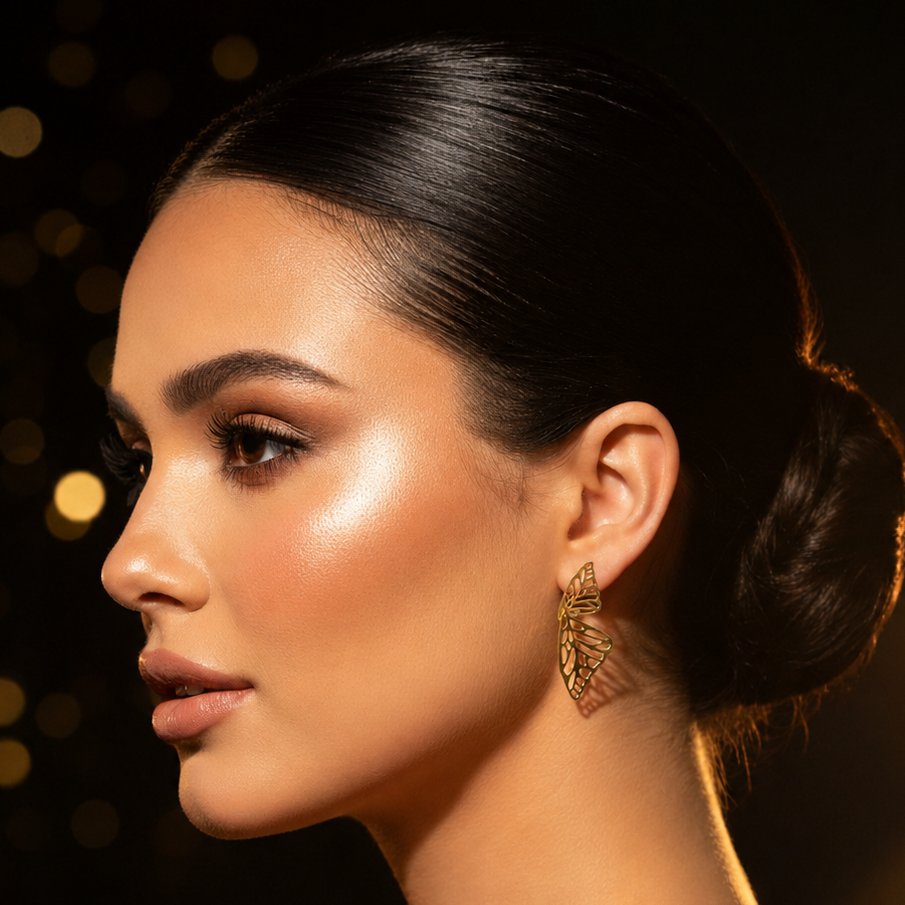 Ethereal Wing Filigree Earrings