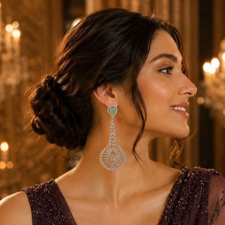 Zeenaya Diamond Danglers