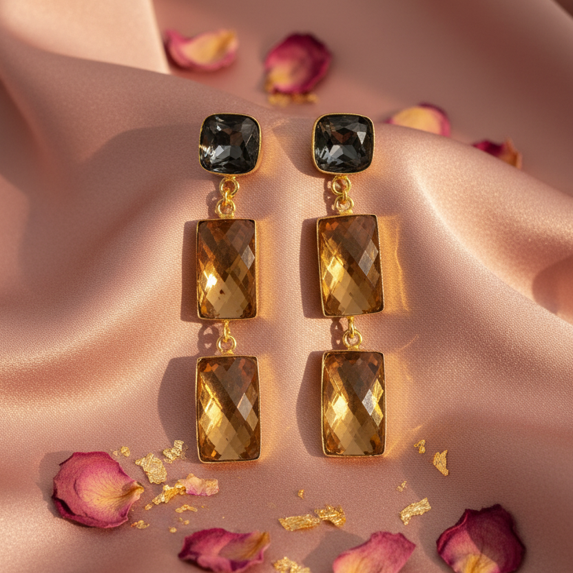 Citrine Drop Earrings - Product 1