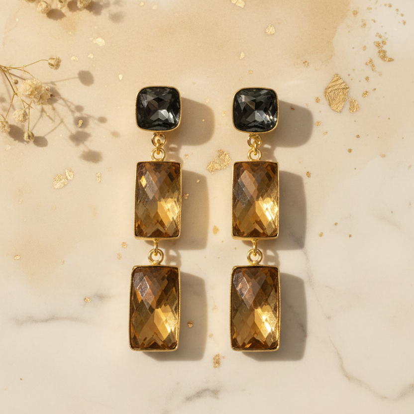 Citrine Drop Earrings - Product 2