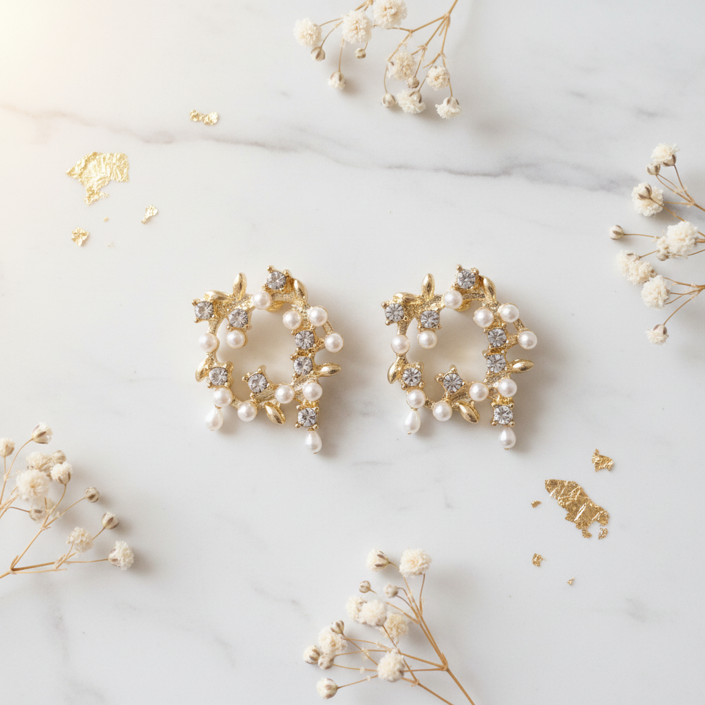 Crystal Pearl Wreath - Product 1