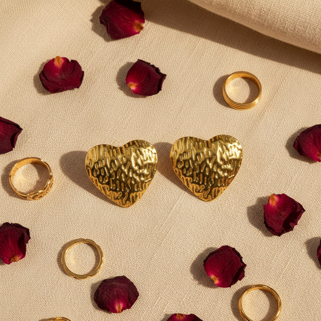 Engraved Gold Heart - Product 1