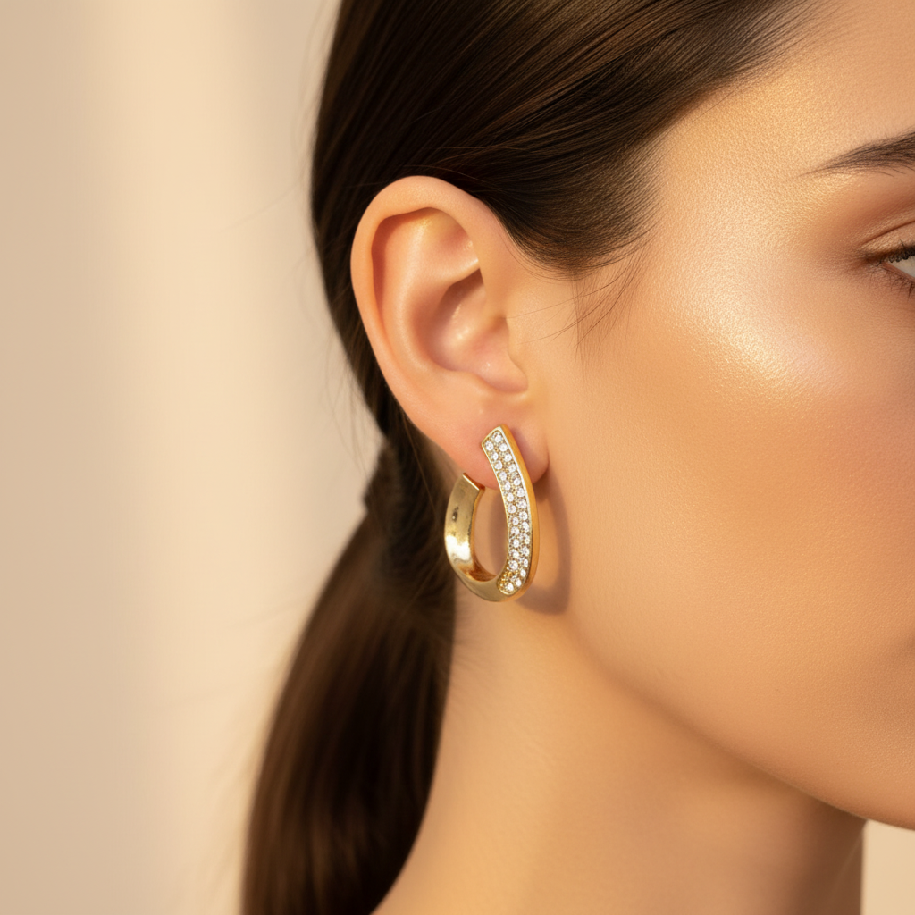 Gold Crystal Horseshoe - Model
