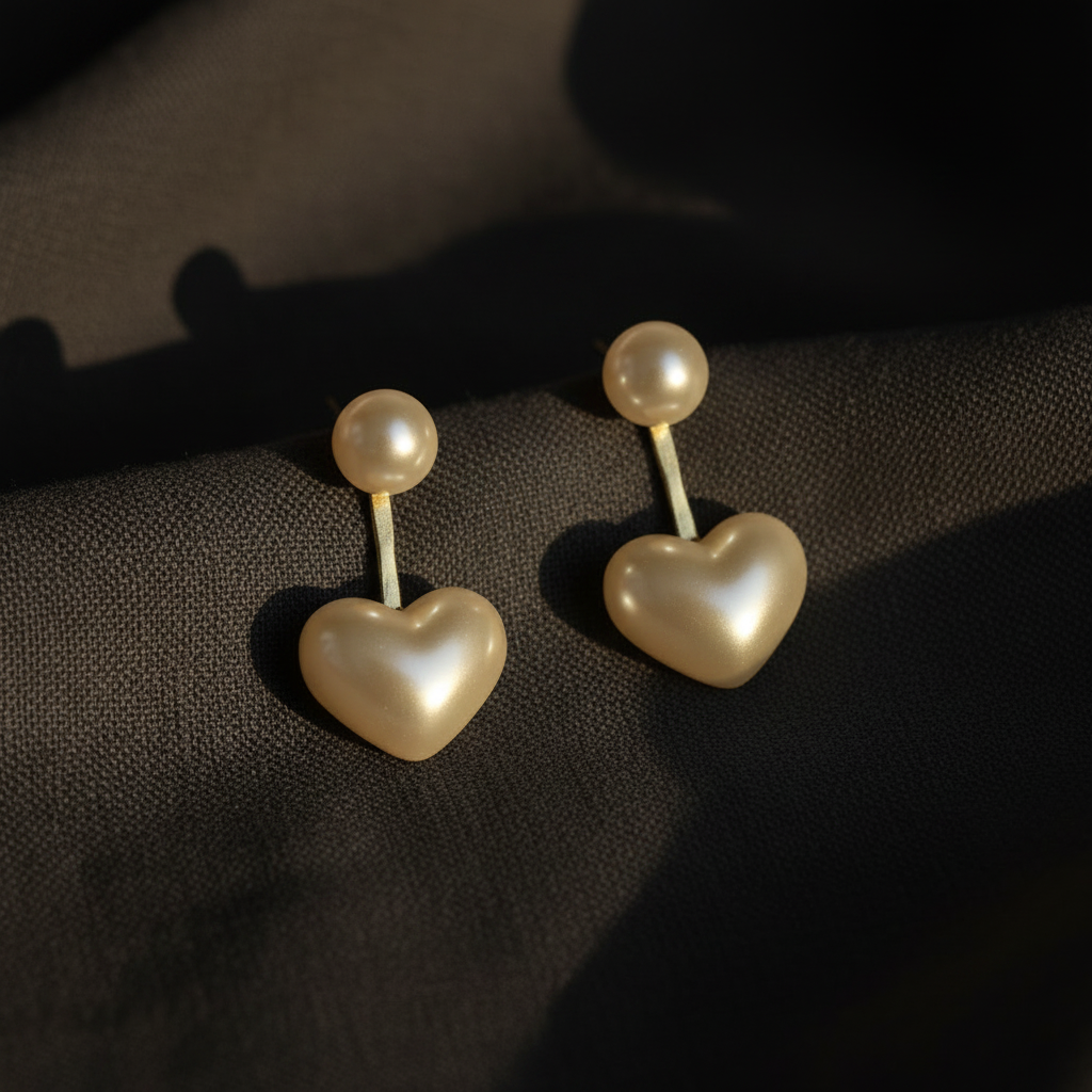Pearl Heart Jacket - Dark Linen