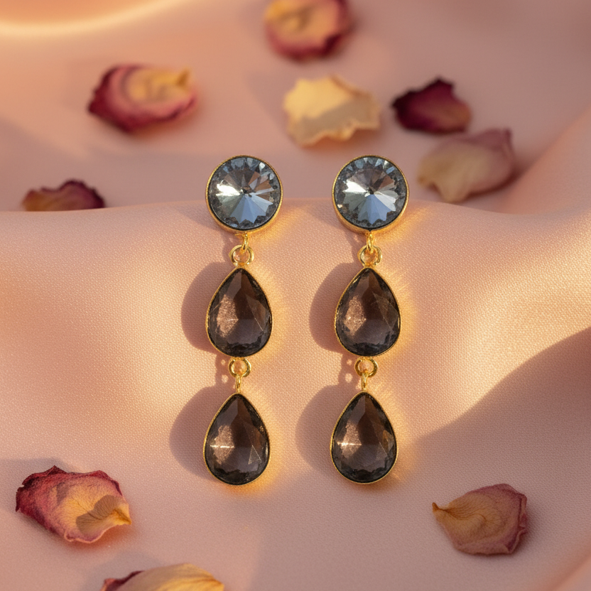 Periwinkle Drop Earrings - Product 1