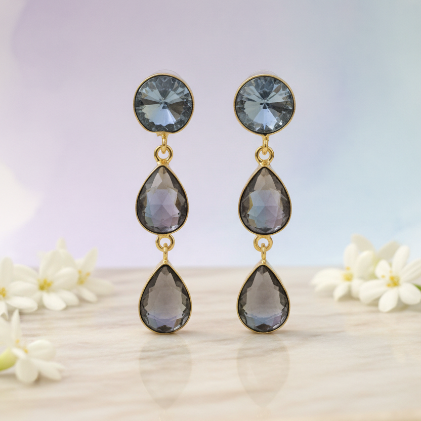 Periwinkle Drop Earrings - Product 2