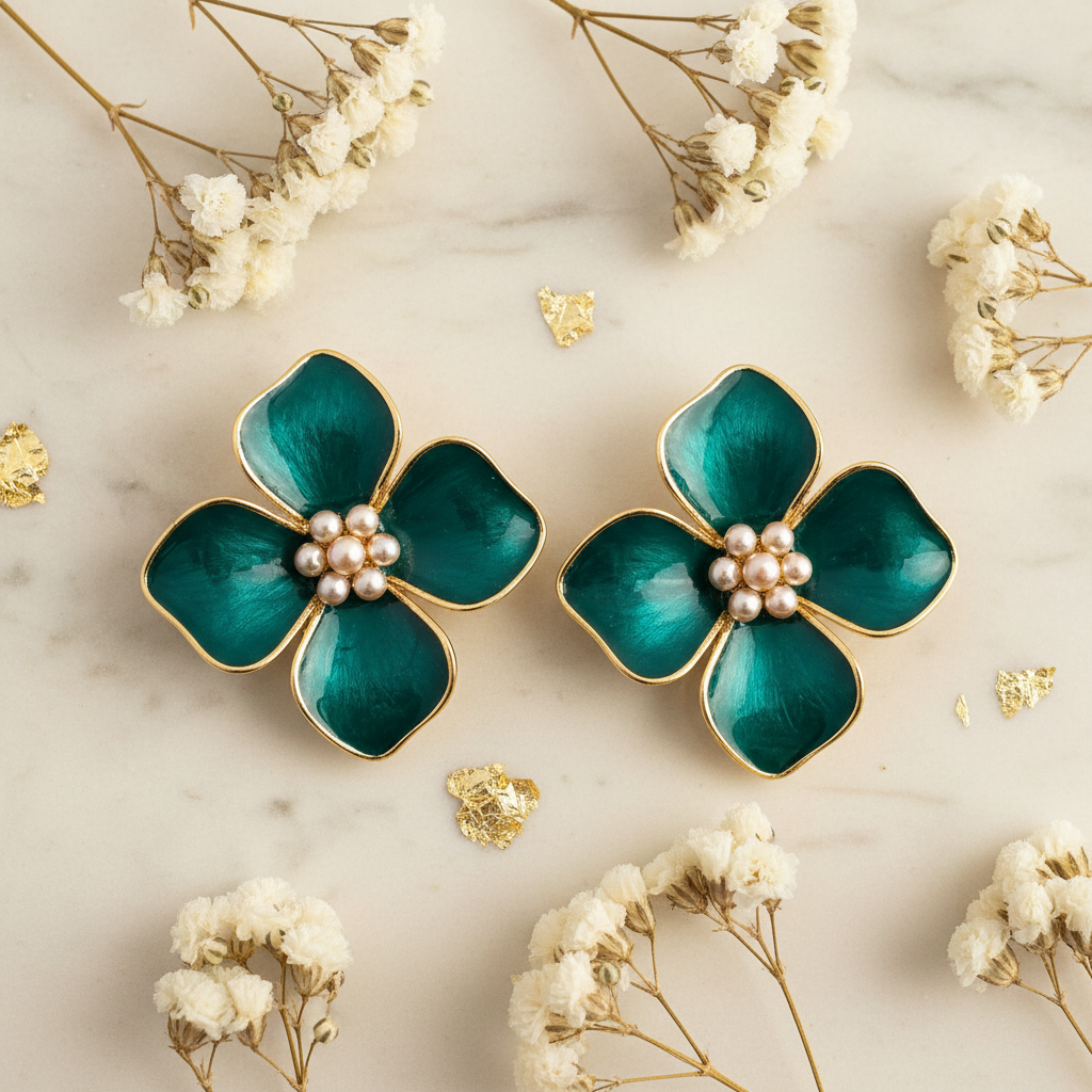 Teal Flower - Product 1