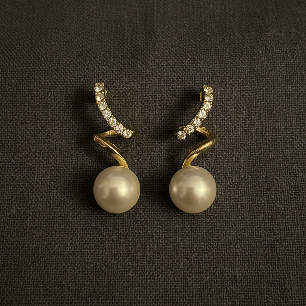 Zigzag Crystal Pearl - Product 2